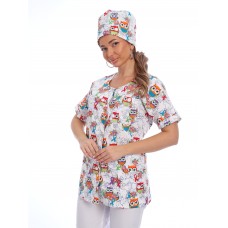 Куртка медицинская женская 42 принт